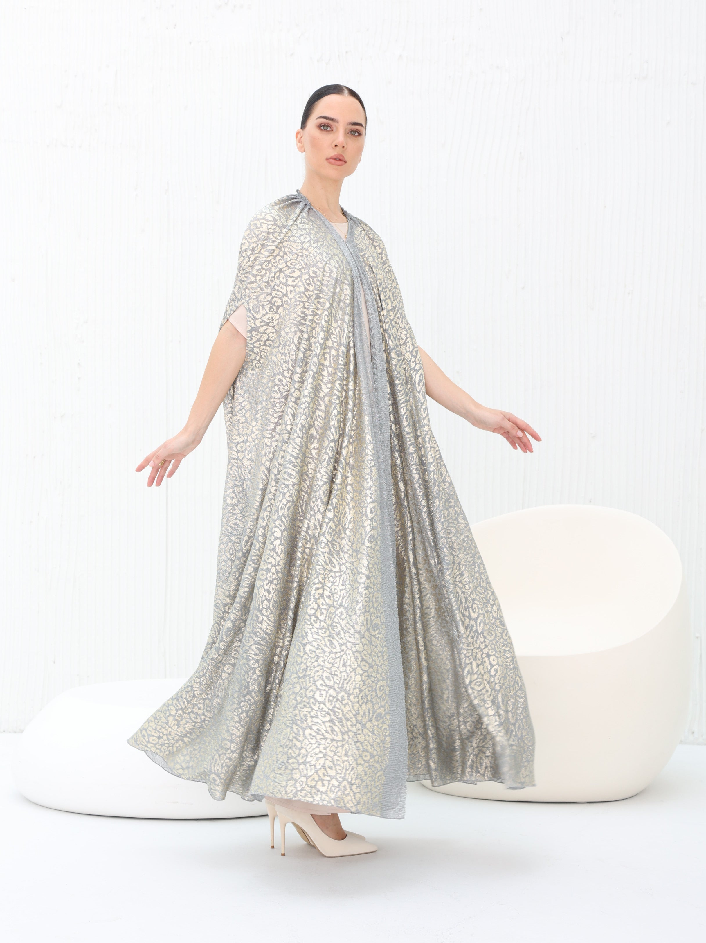 Silver Mirage Abaya