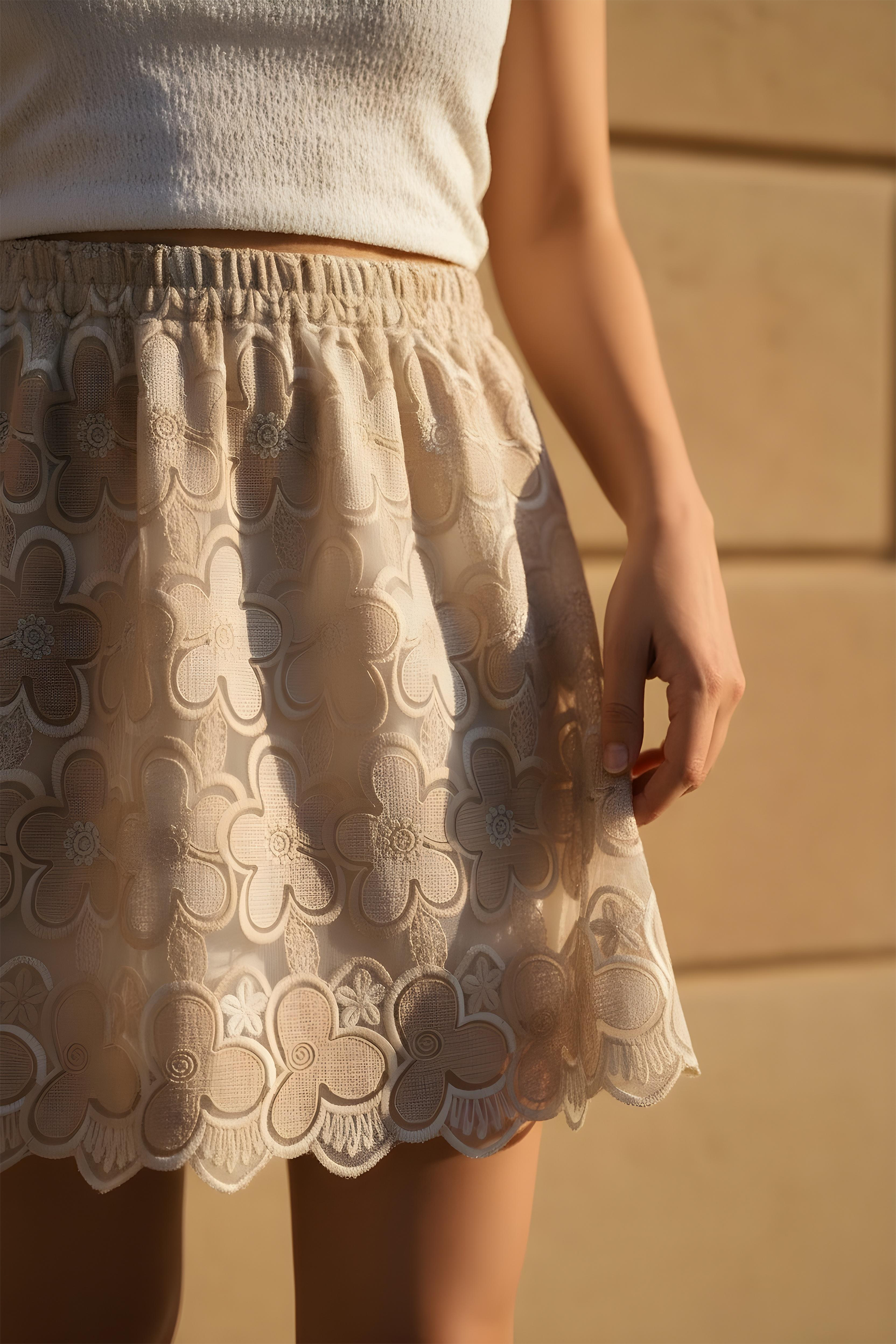 Bloom Lace Mini Skirt