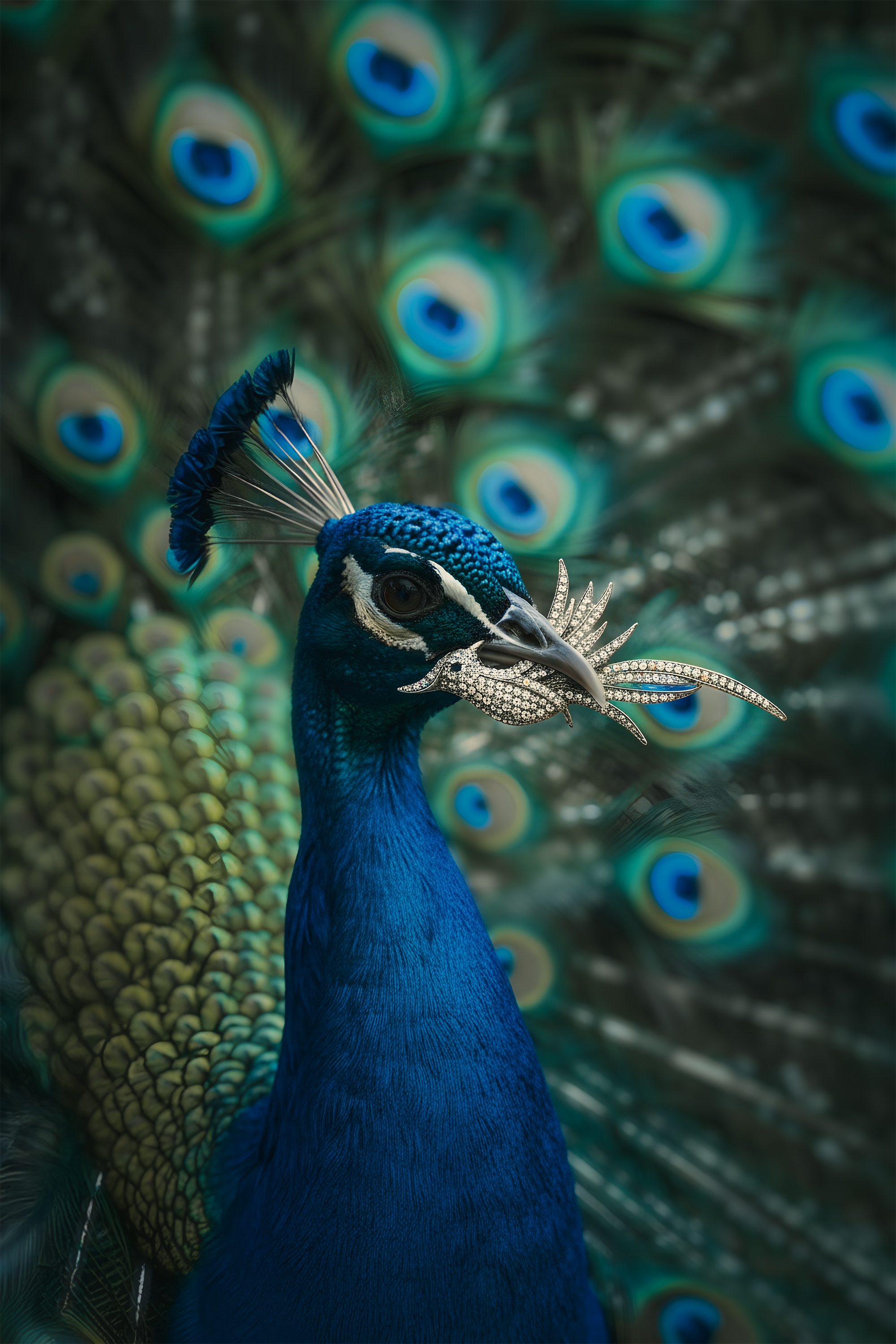 Peacock Brooch