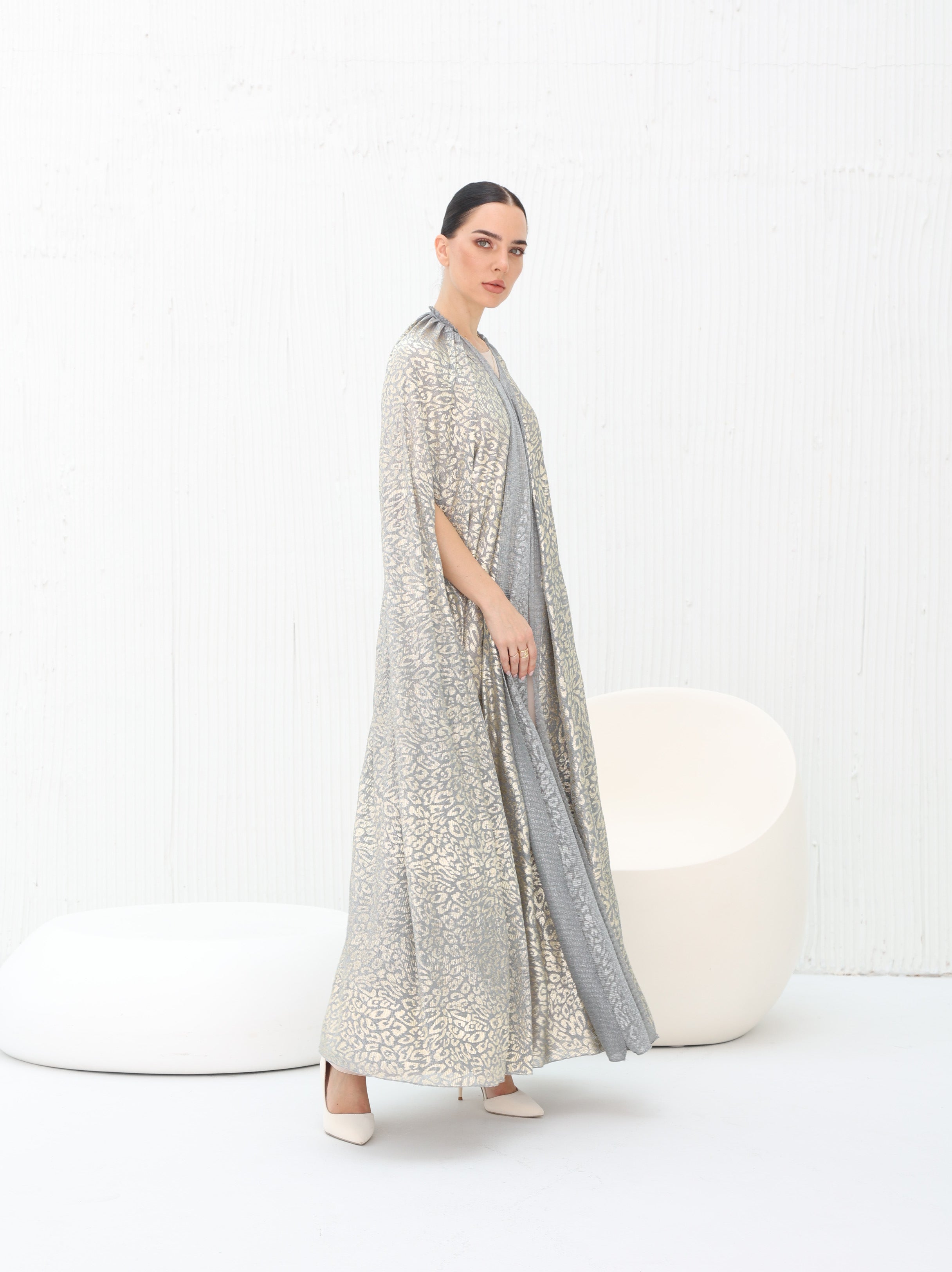 Silver Mirage Abaya