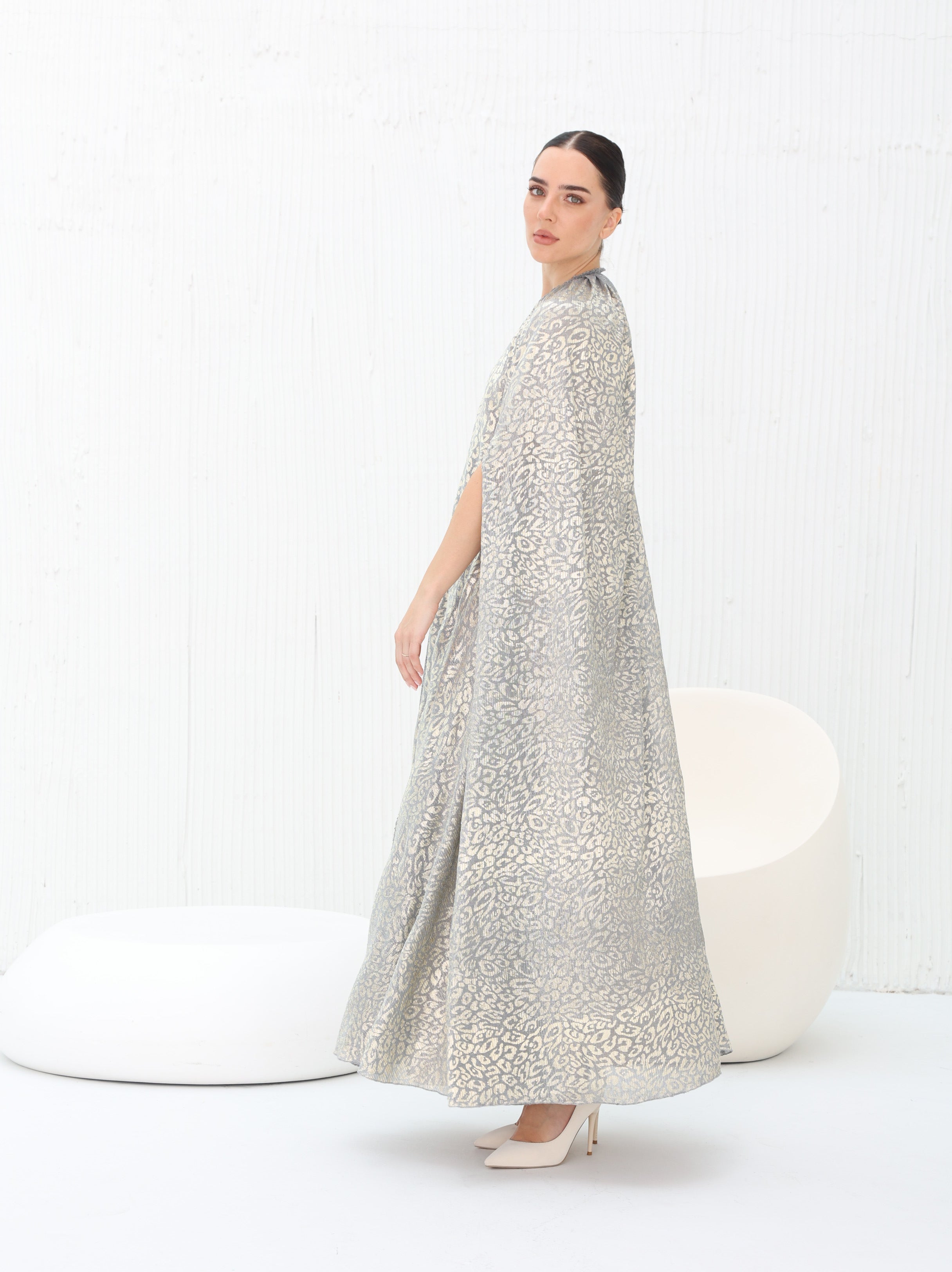 Silver Mirage Abaya