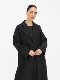 Noir Grid Abaya