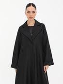 Noir Grid Abaya