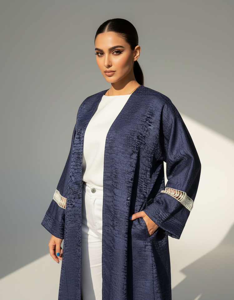 Midnight Onyx Abaya (Blue)