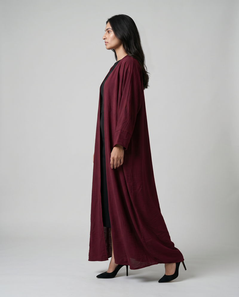 Burgendy Abaya