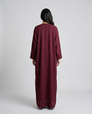 Burgendy Abaya