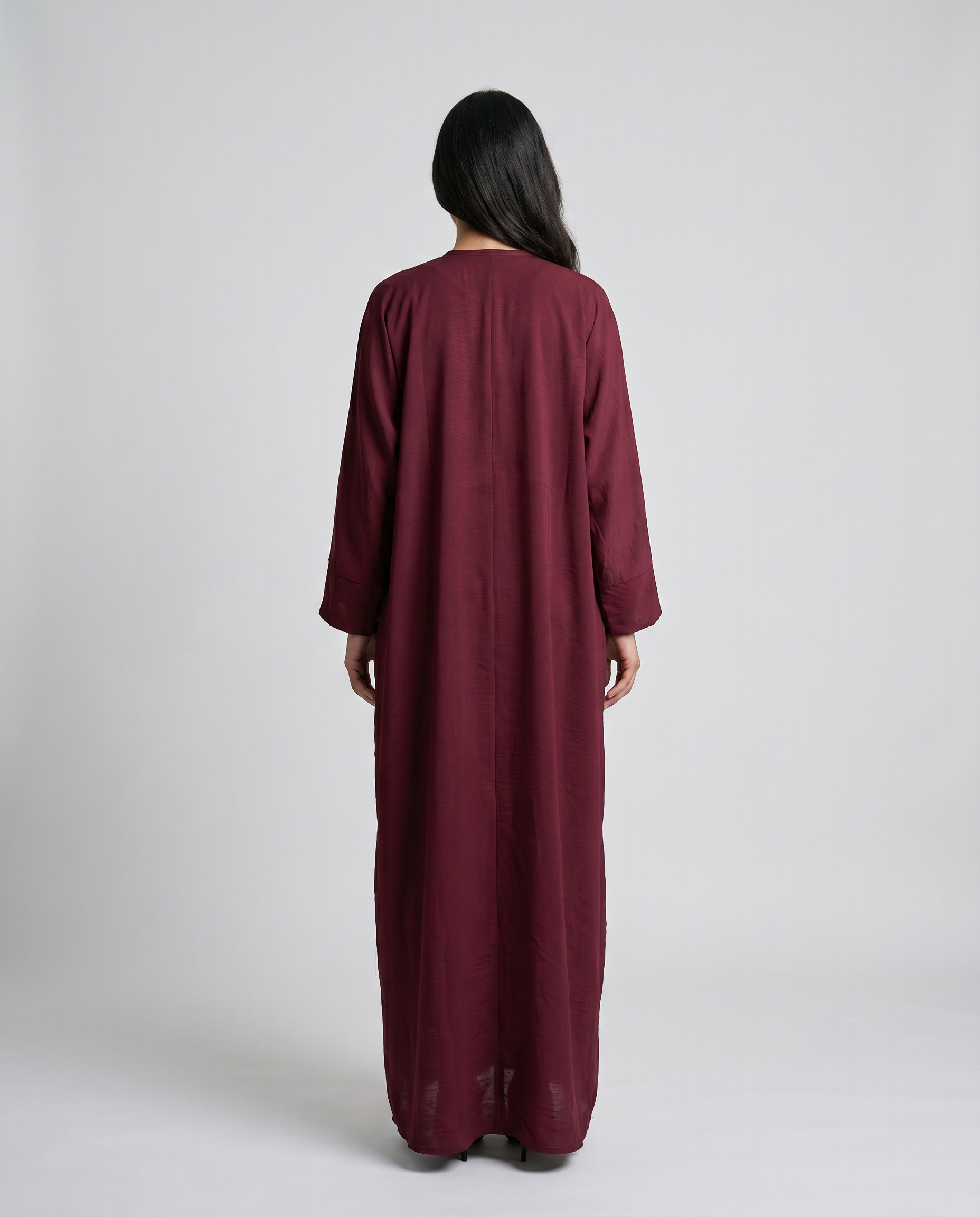Burgendy Abaya