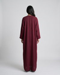 Burgendy Abaya