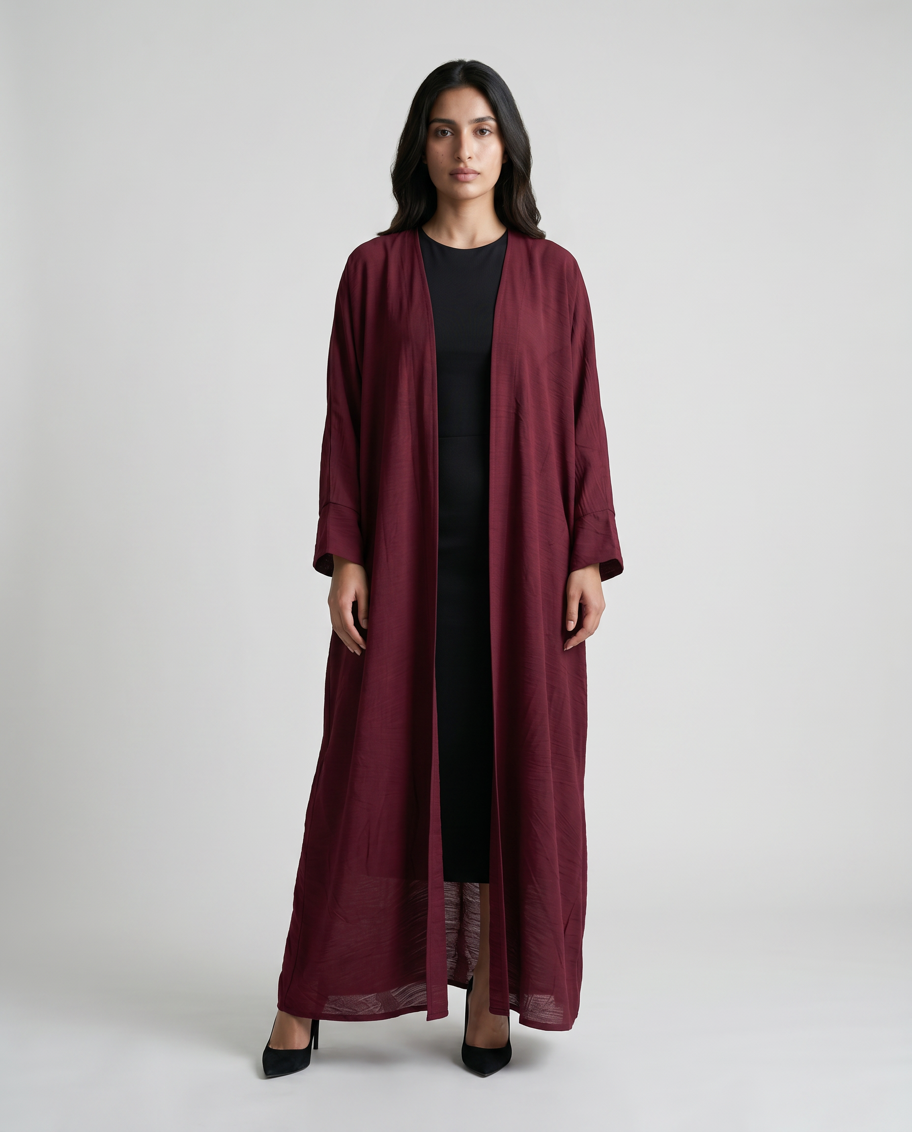 Burgendy Abaya