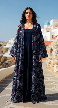 Crimson Whisper Abaya