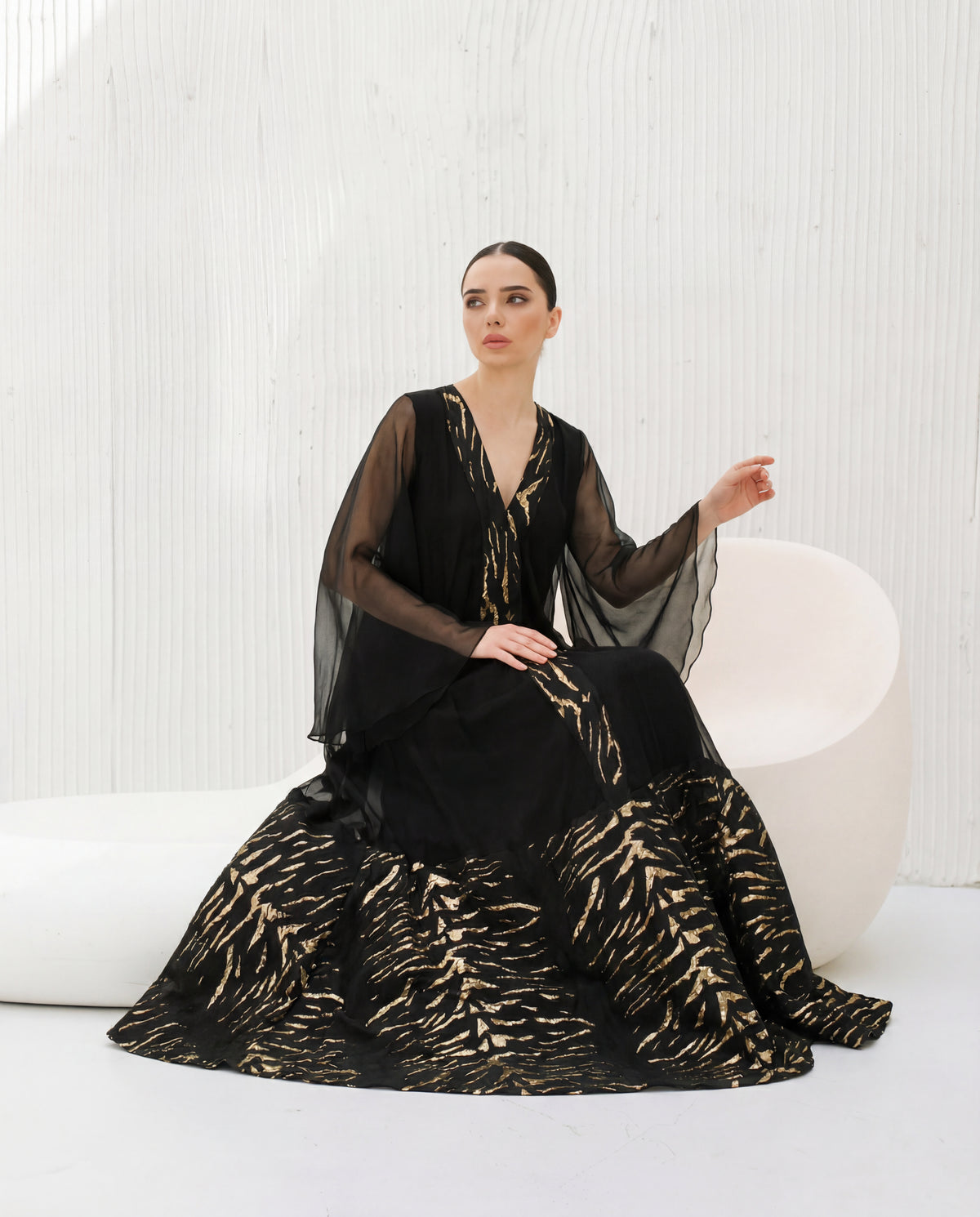 Golden Dusk Abaya