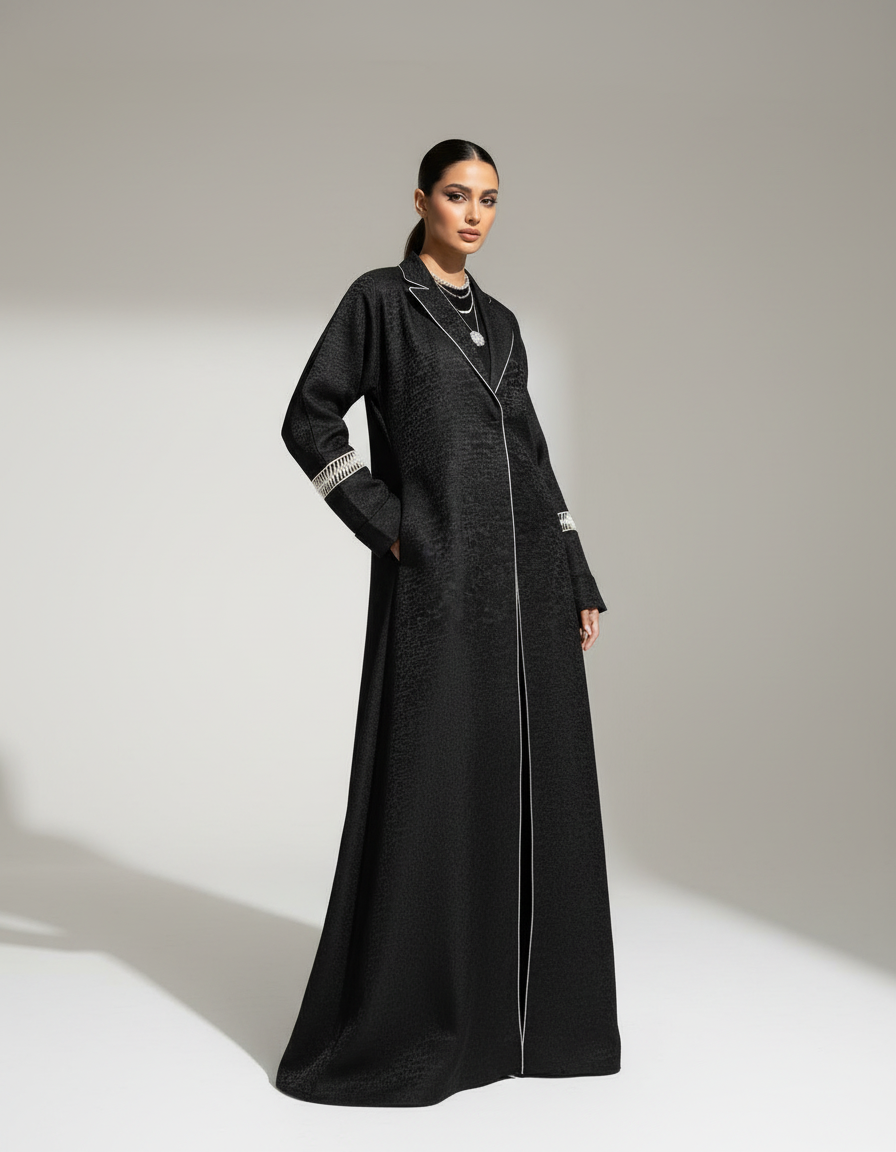 Midnight Onyx Abaya (Black)