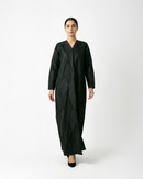 Noir Geometry Abaya