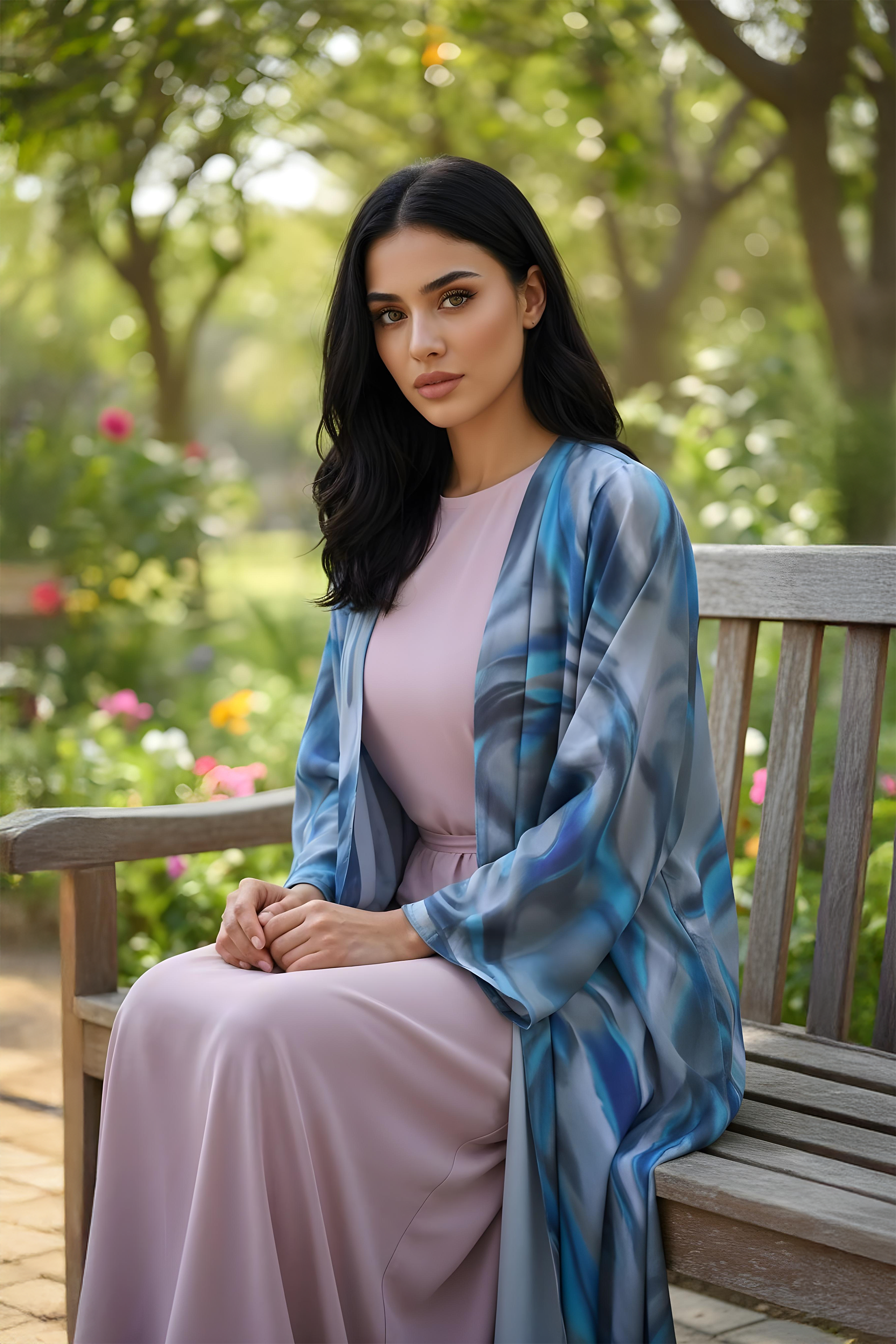 Purple Mirage Abaya