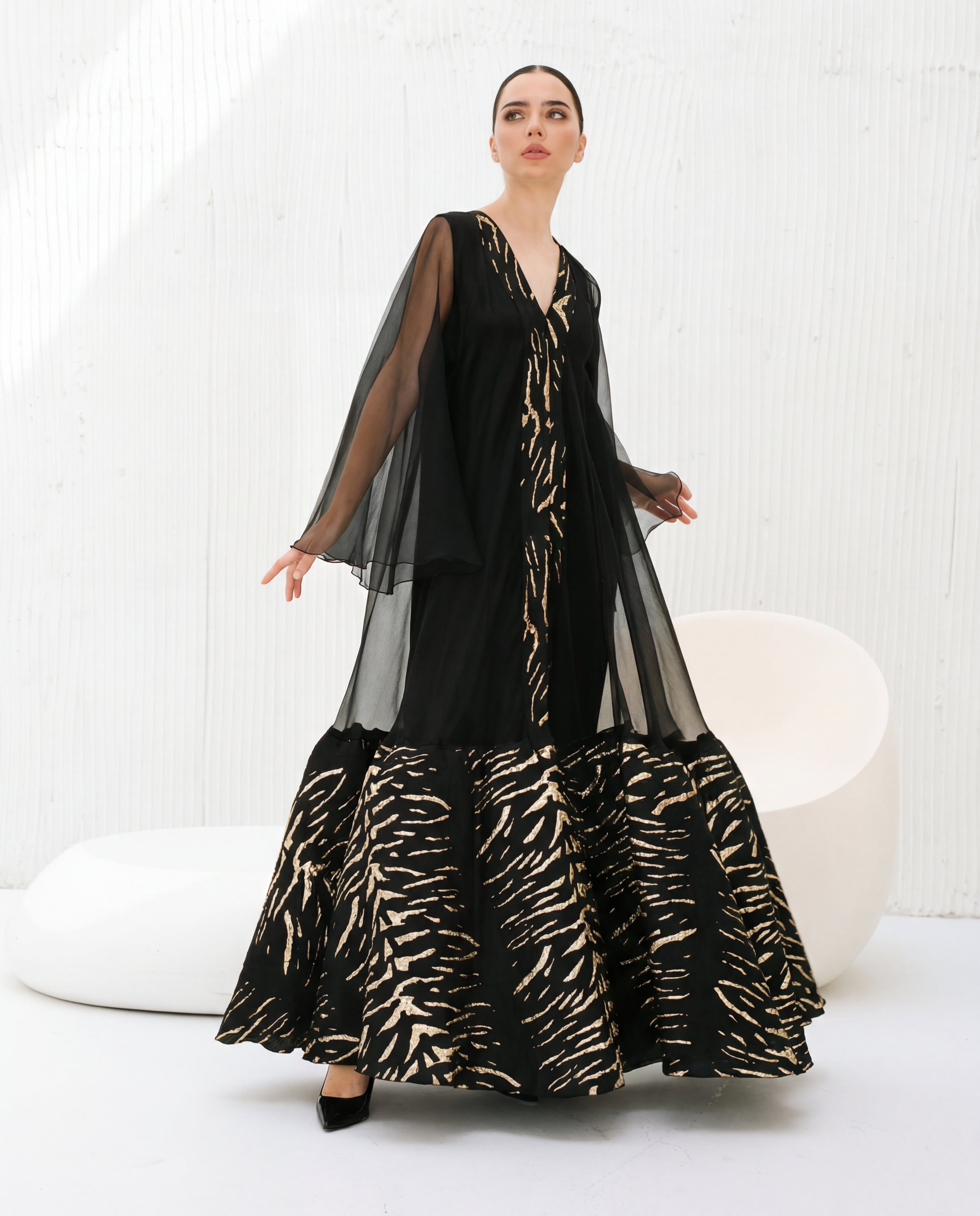 Golden Dusk Abaya