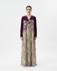 Velvet Bloom Abaya