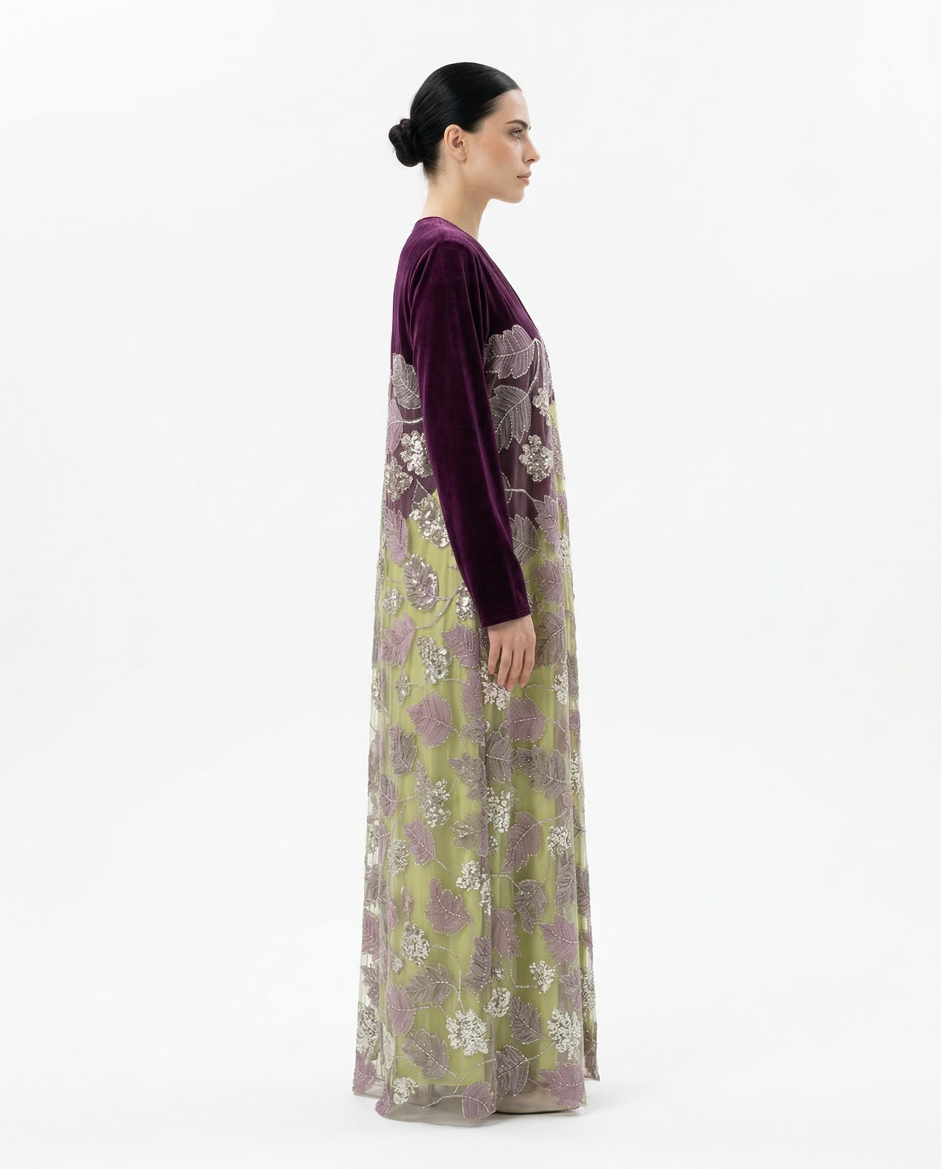 Velvet Bloom Abaya
