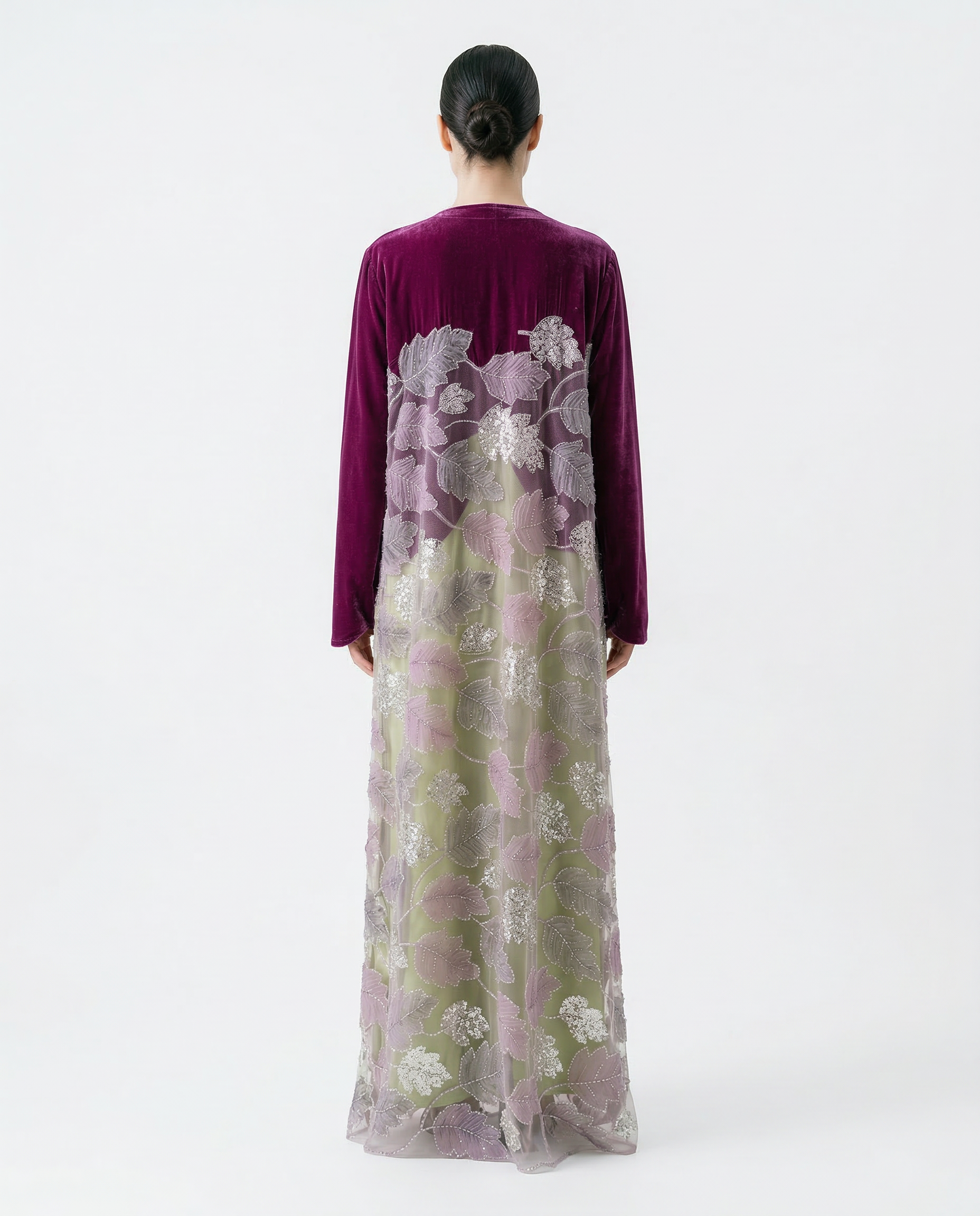 Velvet Bloom Abaya