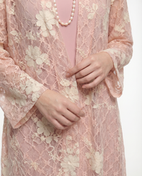 Rosy Veil Abaya