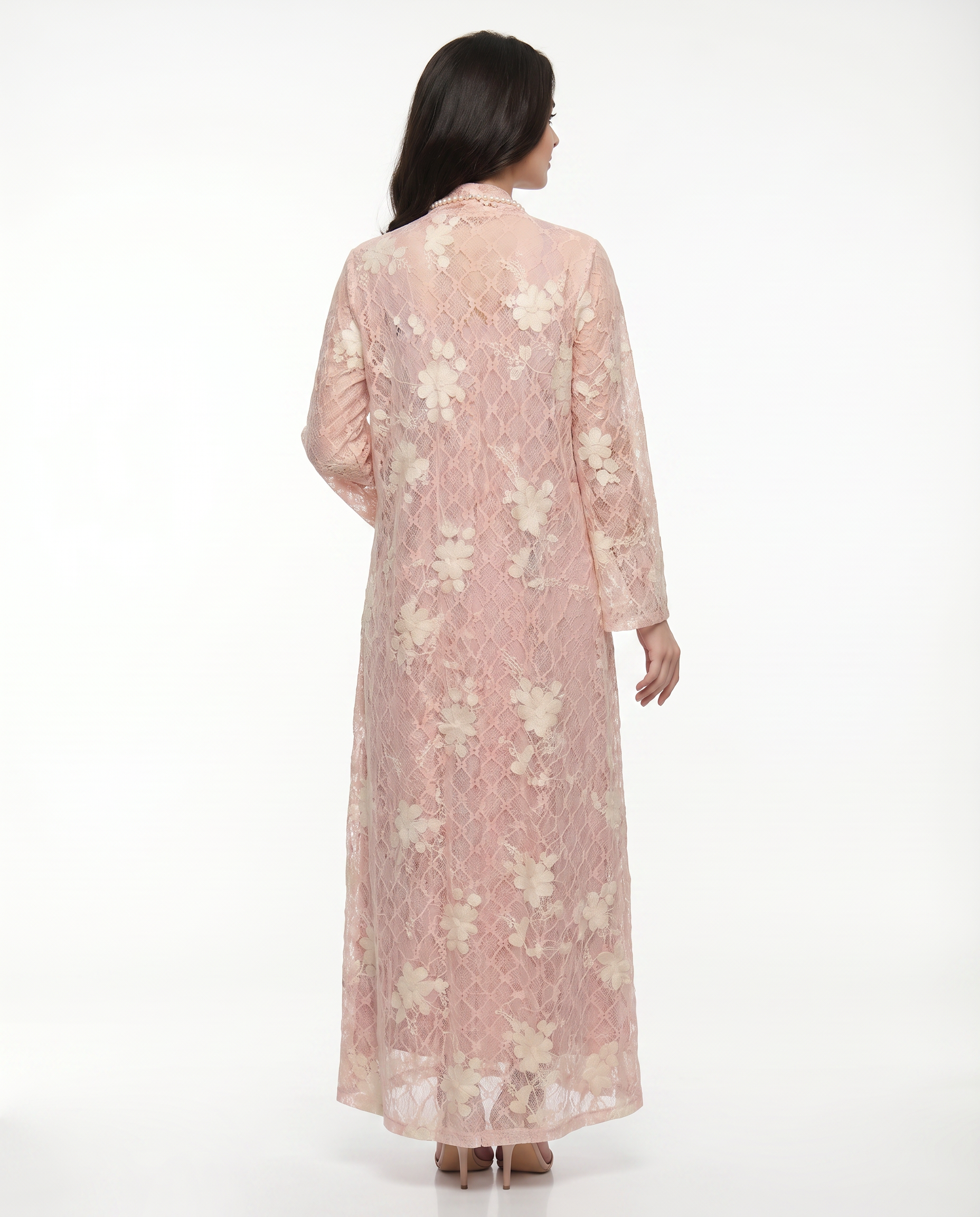 Rosy Veil Abaya