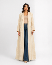 Cord blazer abaya