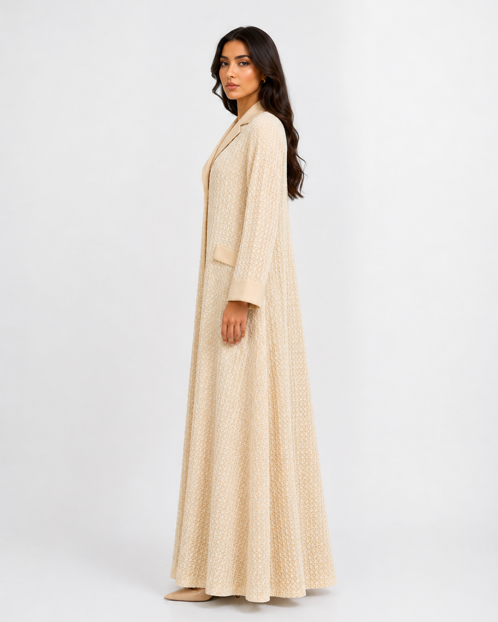 Cord blazer abaya