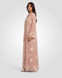 Rosy Veil Abaya