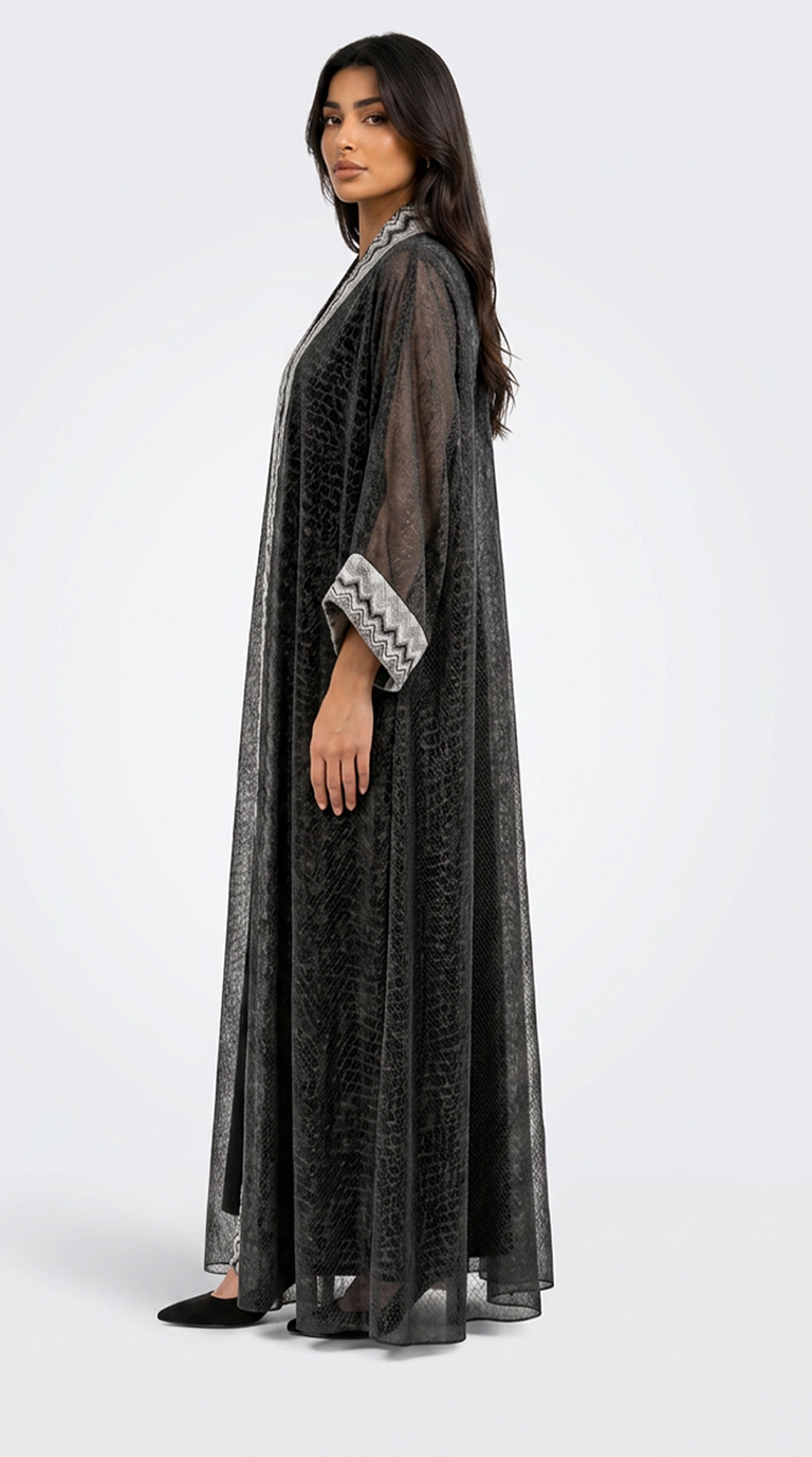 Zenith Abaya - Charcoal