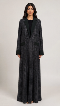 Cord Blazer Abaya (Olive)