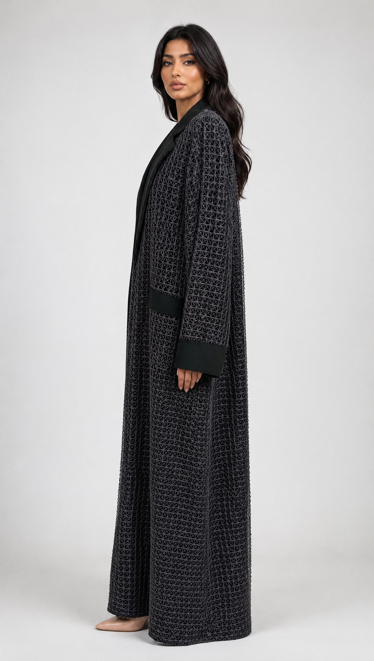 Cord Blazer Abaya (Olive)