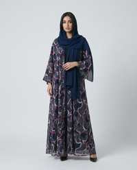 Crimson Whisper Abaya