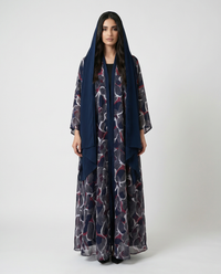 Crimson Whisper Abaya