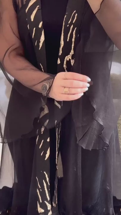 Golden Dusk Abaya